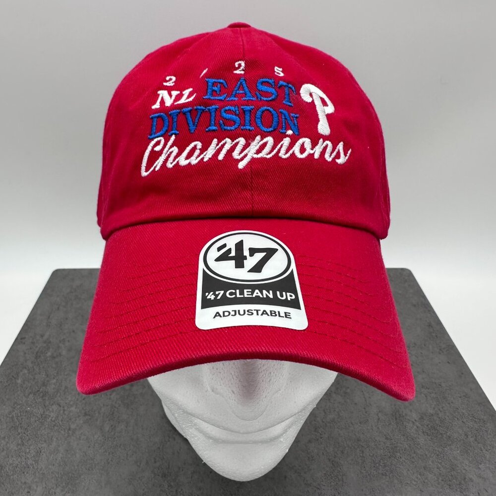 '47 Philadelphia Phillies 2025 NL East‎ Division Champs Clean Up Adjustable Hat